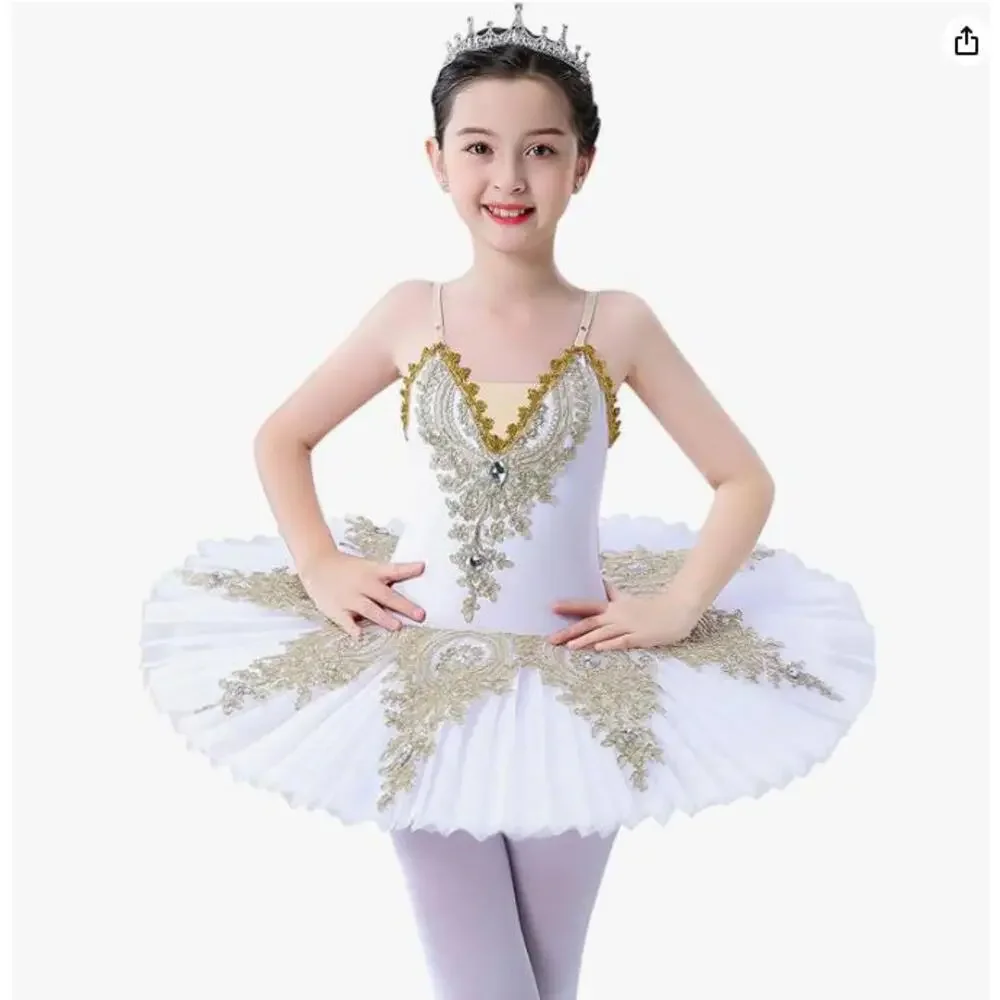 Pre-Owned Dance Costume Intermediate Child Amazon White Ballet Pointe Swan Lake